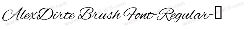 AlexDirte Brush Font-Regular字体转换